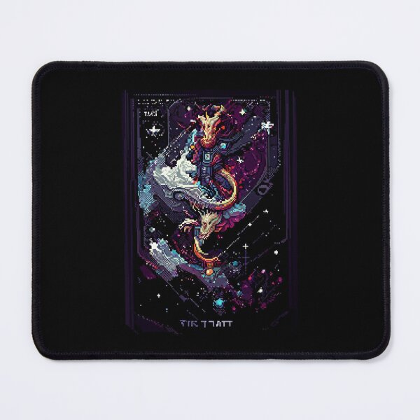 Item preview, dragon in space #6 animal tarot card designed and sold by AiAnimalCards.