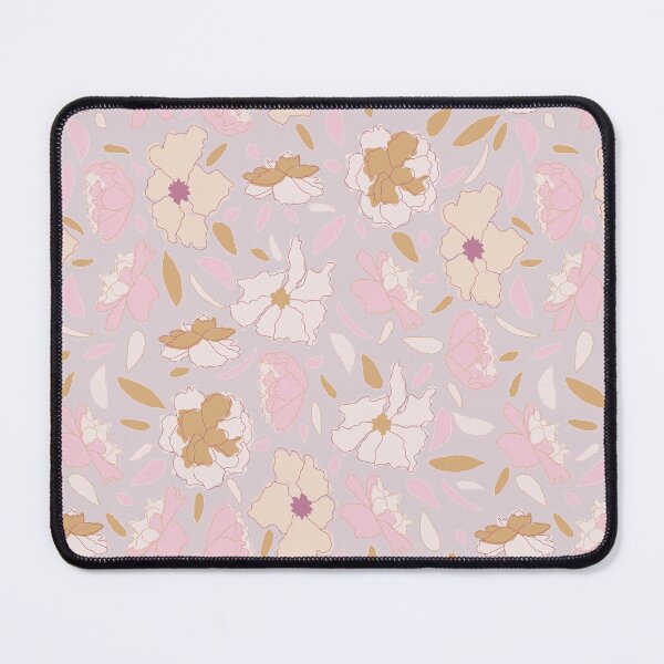 Item preview, Cream Pink Mustard Camellias designed and sold by Lozzie Eliza Designs.
