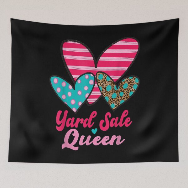 Item preview, Shopping Thrifters Three Cute Hearts Saying Yard Sale Queen  designed and sold by aumarian.