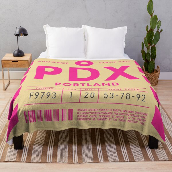 Artikelvorschau, Luggage Tag D - PDX Portland USA entworfen und verkauft von VoodooCircus.