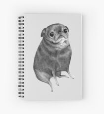 Sweet Black Pug Spiral Notebook