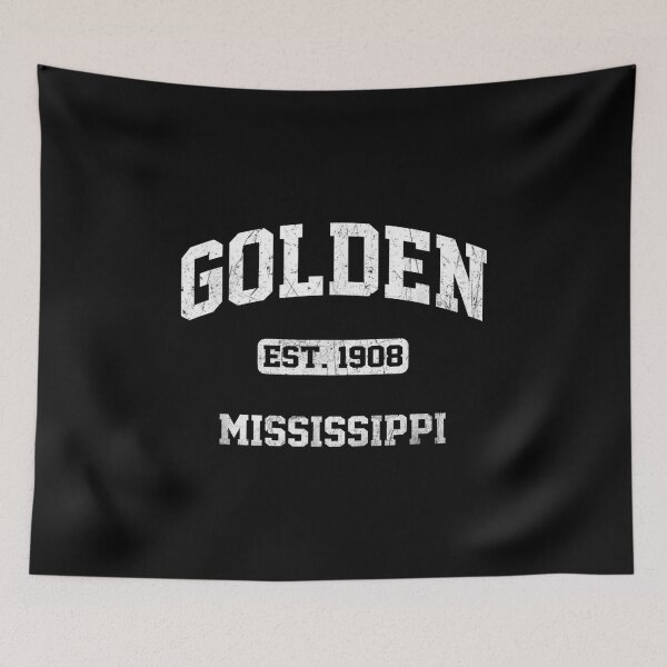 Item preview, Golden Mississippi Ms Vintage State Athletic Style  designed and sold by vergiebee.