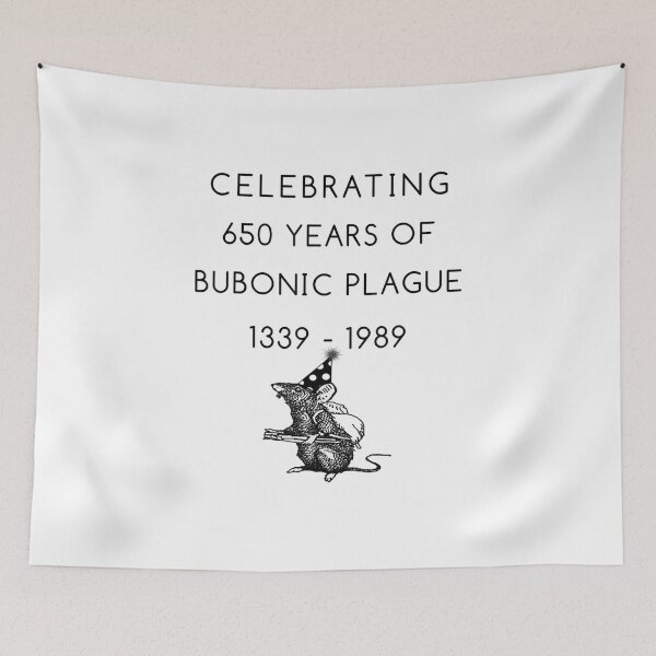 Item preview, Celebrating 650 years of bubonic plague 1339 - 1989 designed and sold by Bakosbarnabas.