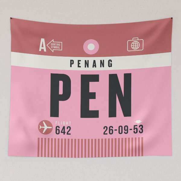 Item preview, Luggage Tag A - PEN Penang Malaysia designed and sold by VoodooCircus.
