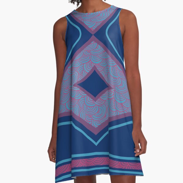 Swirls A-Line Dress