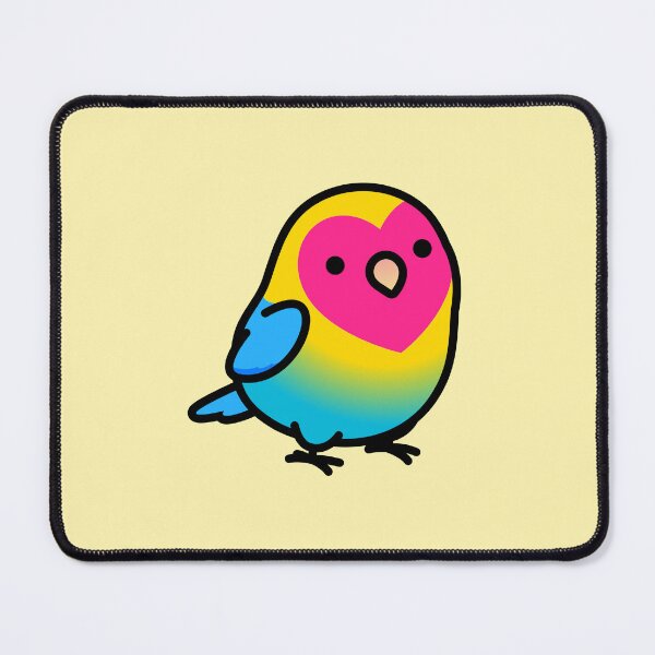 Item preview, Pansexual LGBT+ Pride Lovebird designed and sold by birdhism.