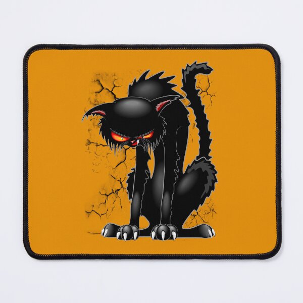 Item preview, Black Cat Evil Angry Funny Character designed and sold by BluedarkArt.