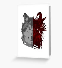 The Wolf and the Dragon Greeting Card