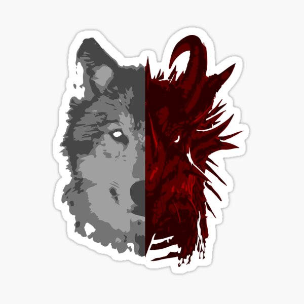 The Wolf and the Dragon Sticker
