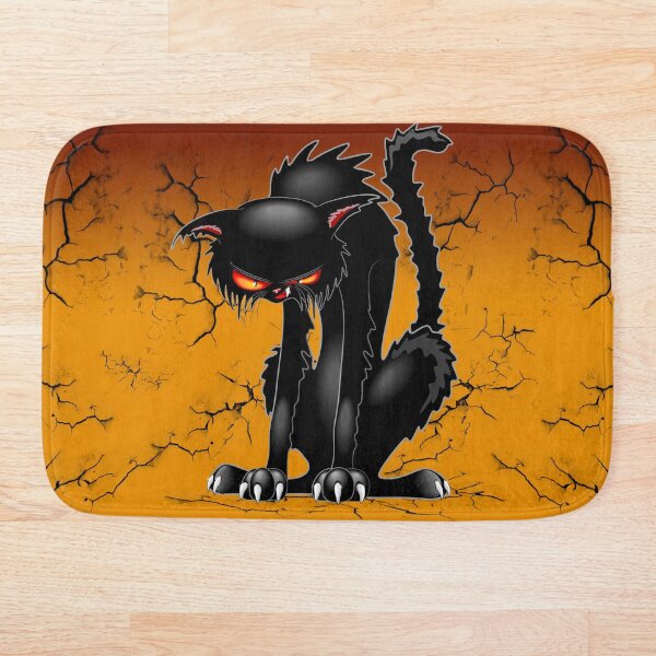 Item preview, Black Cat Evil Angry Funny Character  designed and sold by BluedarkArt.