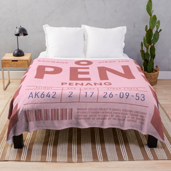 Aperçu de l'œuvre Luggage Tag D - PEN Penang Malaysia créée et vendue par VoodooCircus.