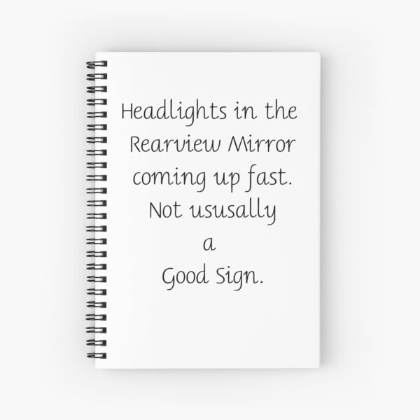 Story Starter: Headlights-Rearview-Sign Spiral Notebook