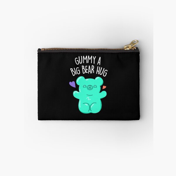 Item preview, Gummy A Big Bear Hug Funny Candy Puns (Dark BG) designed and sold by punnybone.