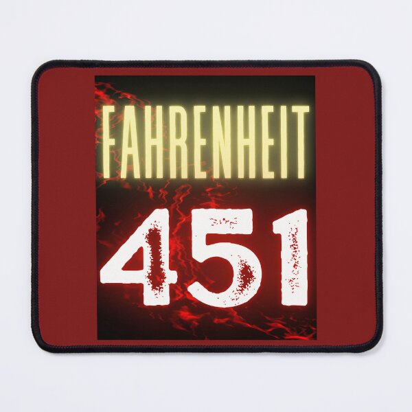 Item preview, Fahrenheit 451, dystopian fiction, Ray Bradbury designed and sold by artbleed.
