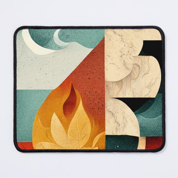 Aperçu de l'œuvre Four Abstract Elements créée et vendue par deificusArt.