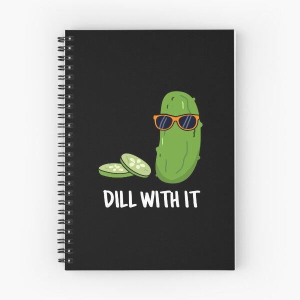 Item preview, Dill With It Funny Dill Pickle Puns (Dark BG) designed and sold by punnybone.