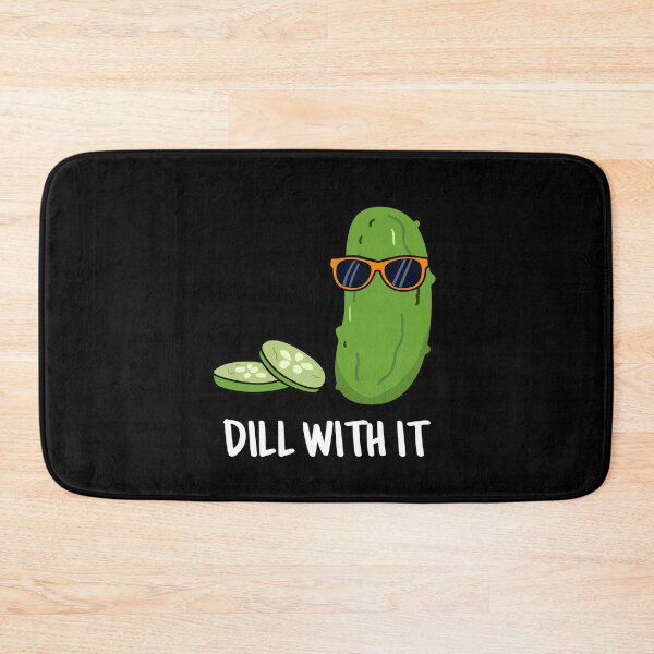Item preview, Dill With It Funny Dill Pickle Puns (Dark BG) designed and sold by punnybone.