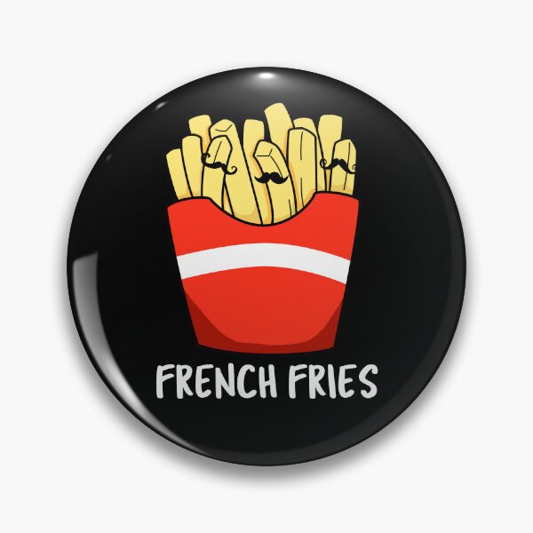 Item preview, French Fries Funny Fast Food Puns (Dark BG) designed and sold by punnybone.