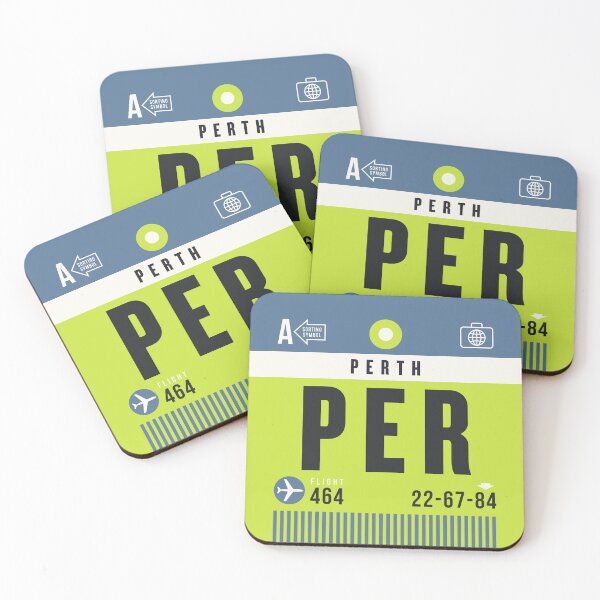 Item preview, Luggage Tag A - PER Perth Australia designed and sold by VoodooCircus.