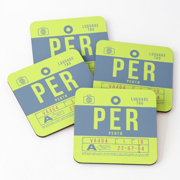 Item preview, Luggage Tag B - PER Perth Australia designed and sold by VoodooCircus.