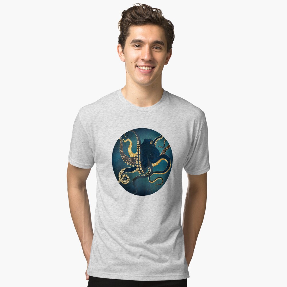 Vista previa del artículo con la obra «Camiseta de tejido mixto», diseñado y vendido por spacefrogdesign.