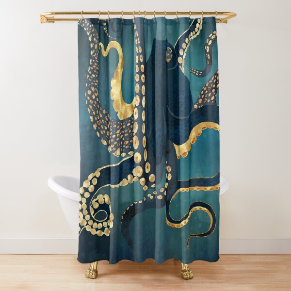 Contrasting trim pure linen shower curtain, Simons Maison, Shower  Curtains & Hooks, Bathroom