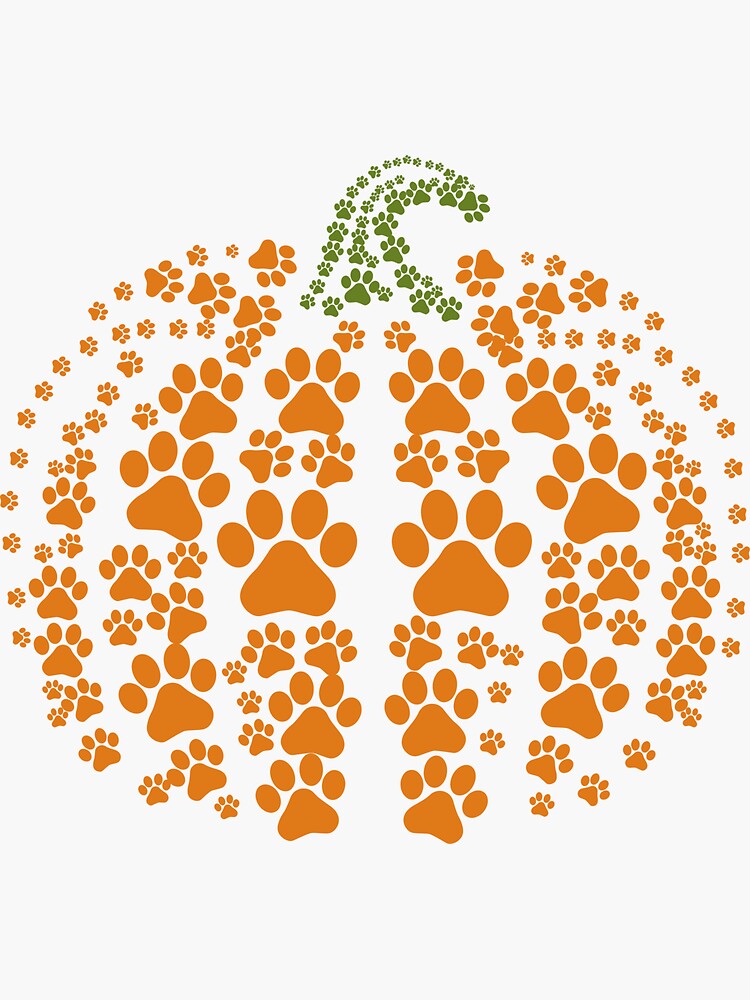 paw-print-pumpkin-halloween-sticker-for-sale-by-phelanafisher-redbubble