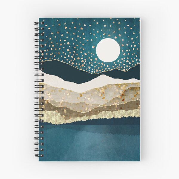 Item preview, Starlit Mountain Lake designed and sold by spacefrogdesign.