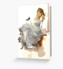 Ball Gown Cinder Greeting Card