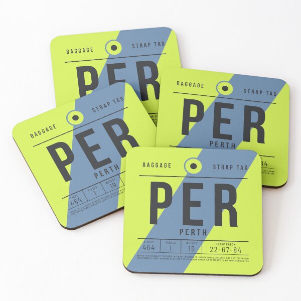 Item preview, Luggage Tag E - PER Perth Australia designed and sold by VoodooCircus.