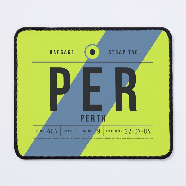 Item preview, Luggage Tag E - PER Perth Australia designed and sold by VoodooCircus.