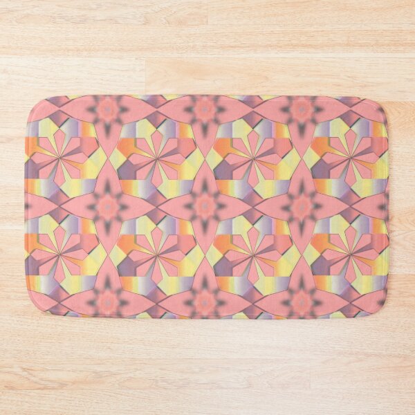 Item preview, Repeating geometrical pattern with accents of faded stars in muted tones designed and sold by Wonder & Whimsy.
