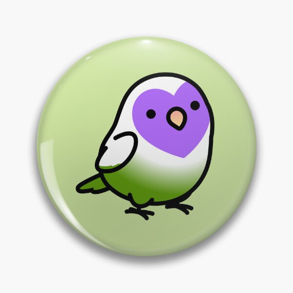 Item preview, Genderqueer LGBT+ Pride Lovebird designed and sold by birdhism.