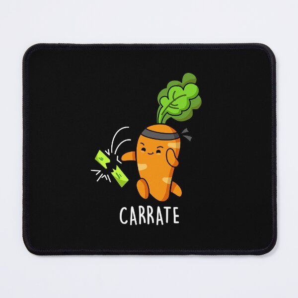 Item preview, Carrate Funny Carrot Karate Puns (Dark BG) designed and sold by punnybone.