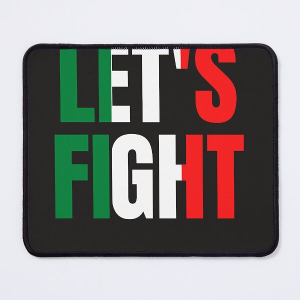 Item preview, Let Fight Mexican Flag Funny Workout Gym Pun designed and sold by KENTWHEELER7.