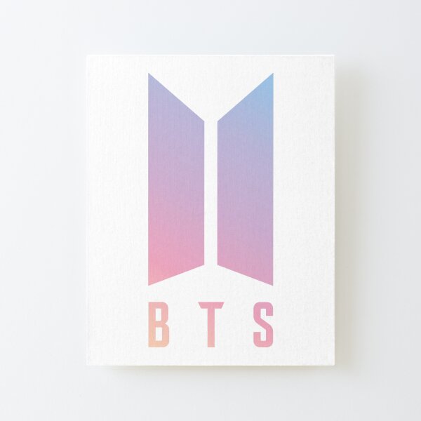 Logotipo de BTS (nuevo) Lámina montada de lienzo