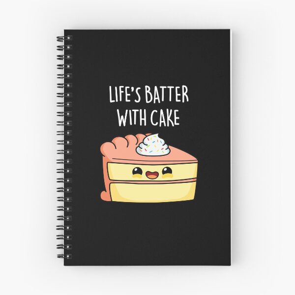 Item preview, Life's Batter With Cake Funny Cake Puns (Dark BG) designed and sold by punnybone.