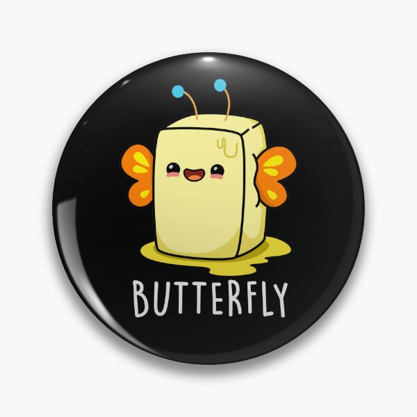 Item preview, Butterfly Funny Butter Puns (Dark BG) designed and sold by punnybone.