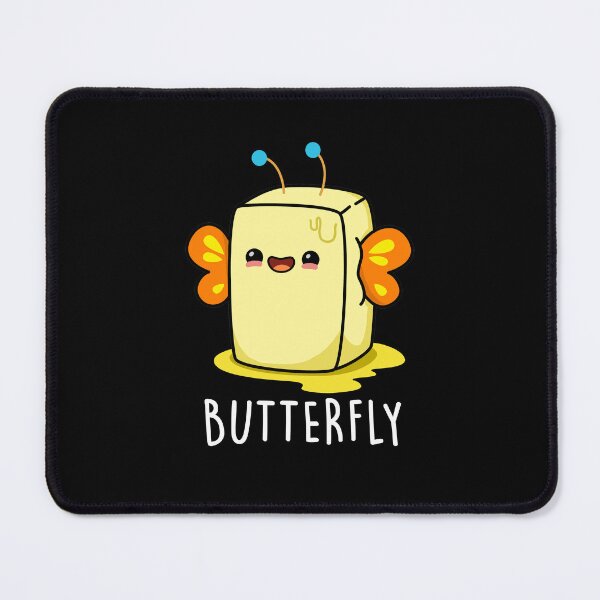 Item preview, Butterfly Funny Butter Puns (Dark BG) designed and sold by punnybone.