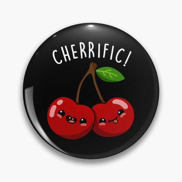 Item preview, Cherrific Funny Red Cherry Puns (Dark BG) designed and sold by punnybone.