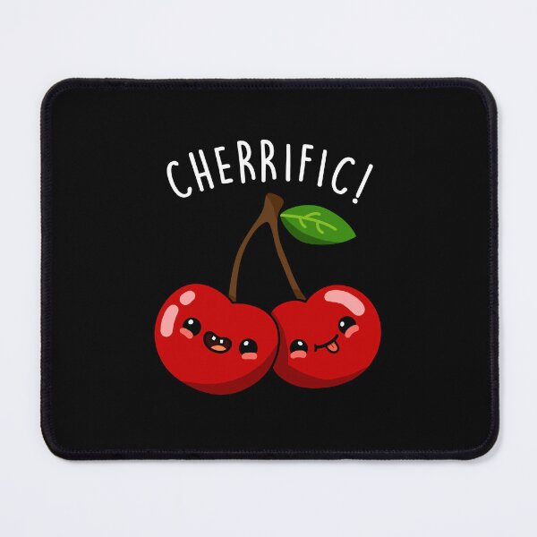 Item preview, Cherrific Funny Red Cherry Puns (Dark BG) designed and sold by punnybone.