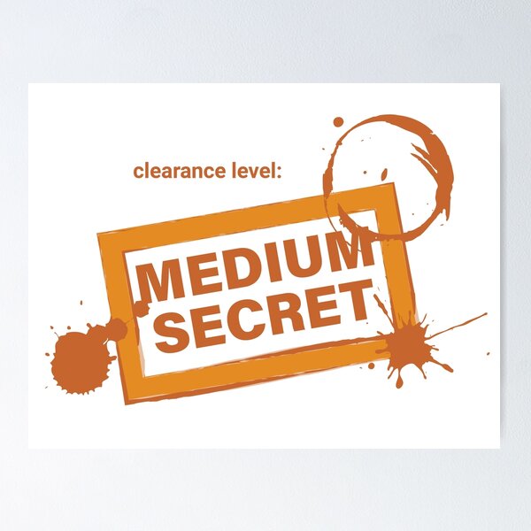 Item preview, Clearance Level: Medium Secret designed and sold by vjewell.
