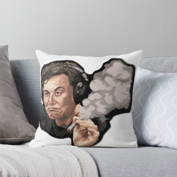 Artikelvorschau, Elon Musk raucht Unkraut Pixel Art entworfen und verkauft von thezzo.