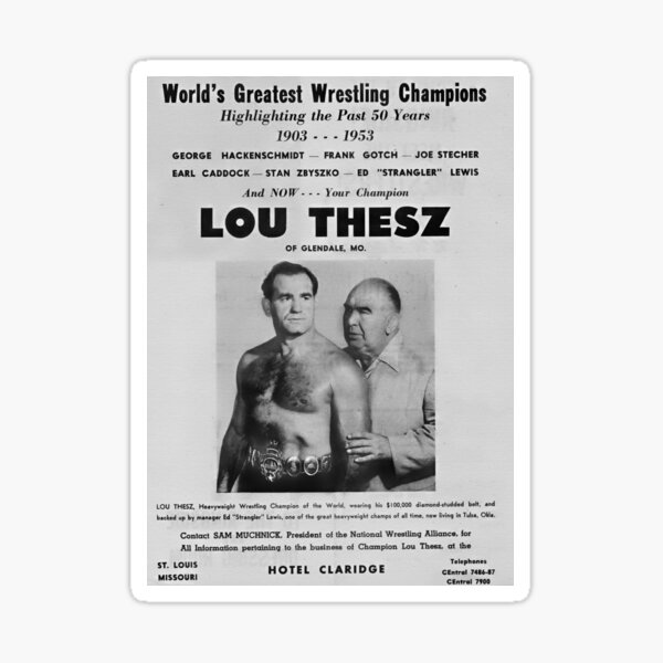 Item preview, Lou Thesz Promotional Poster designed and sold by The Irish Whip.