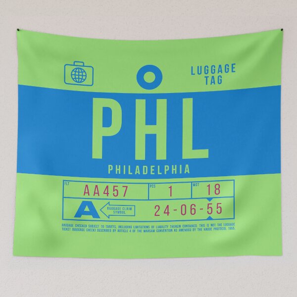 Item preview, Luggage Tag B - PHL Philadelphia USA designed and sold by VoodooCircus.