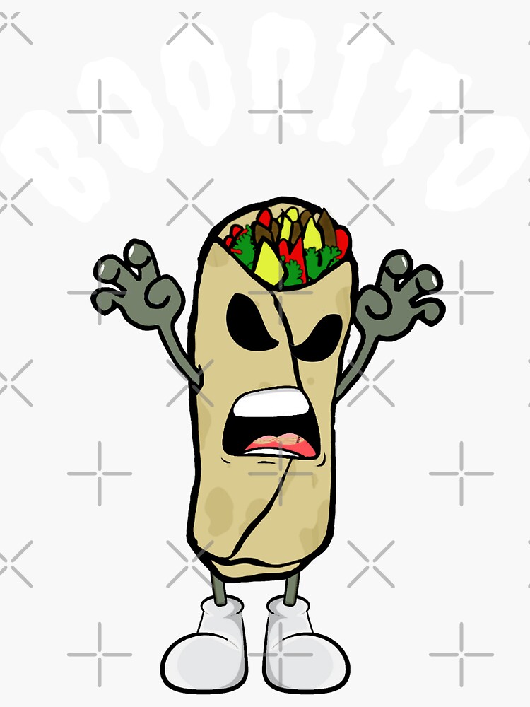 "Boorito" Sticker for Sale by GuwdTCo | Redbubble