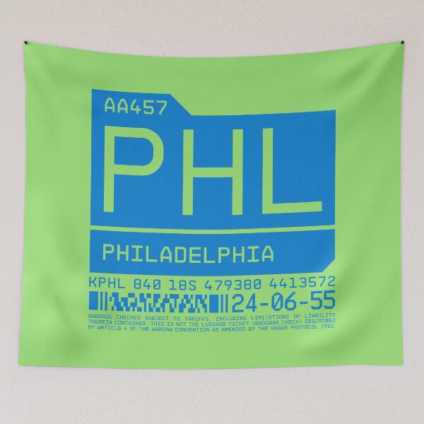 Item preview, Luggage Tag C - PHL Philadelphia USA designed and sold by VoodooCircus.