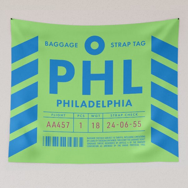 Item preview, Luggage Tag D - PHL Philadelphia USA designed and sold by VoodooCircus.