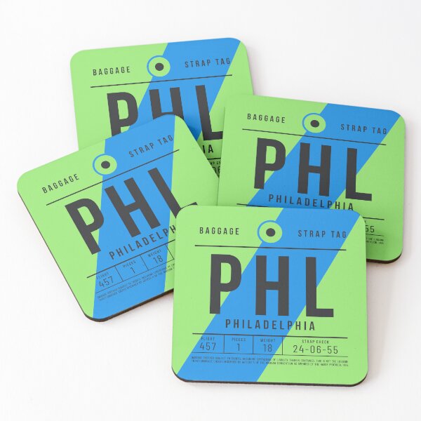 Item preview, Luggage Tag E - PHL Philadelphia USA designed and sold by VoodooCircus.