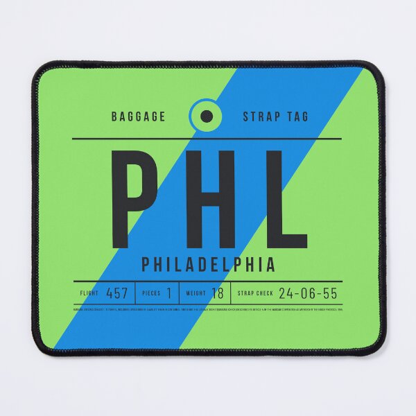 Item preview, Luggage Tag E - PHL Philadelphia USA designed and sold by VoodooCircus.